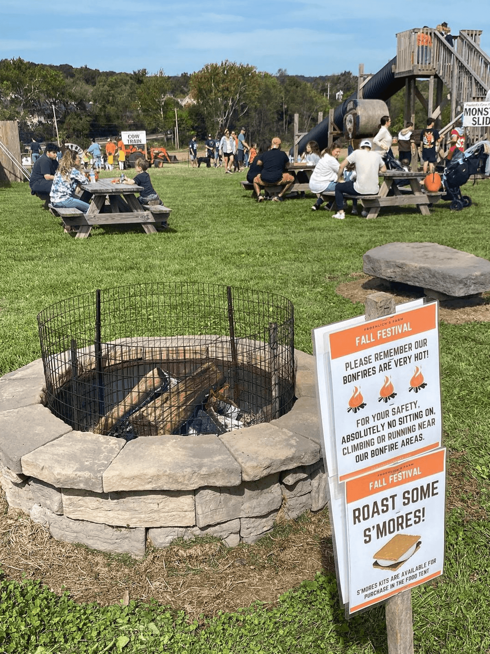 Fire Pits at Froehlich's Farm Fall Festival